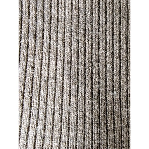 Banana Republic Womens Merino Wool Ruffle Size Large Brown Cardigan With Pockets - Picture 10 of 12